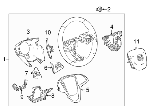 Steering/Steering Wheel & Trim for 2016 Cadillac ATS #2
