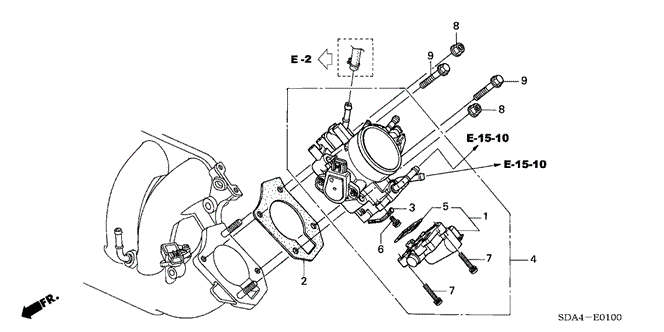 ENGINE/THROTTLE BODY (L4) (-'05) for 2005 Honda ACCORD SEDAN #1