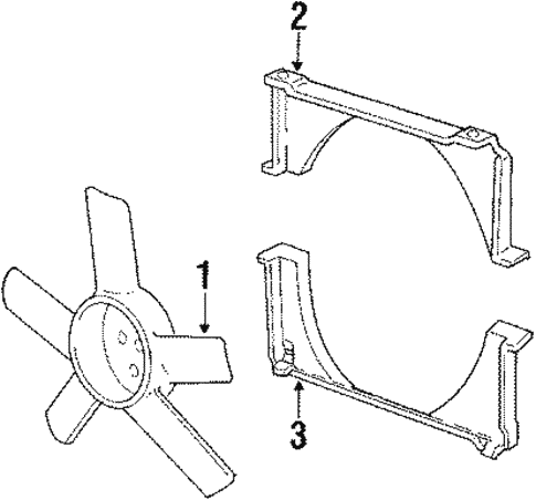 Cooling Fan for 1986 Pontiac T1000 #0