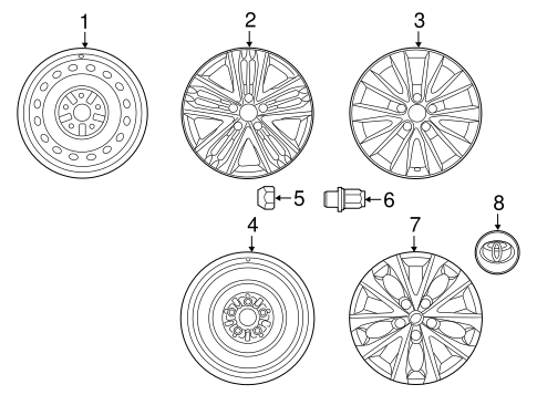 FRONT SUSPENSION/WHEELS for 2015 Toyota Camry #1