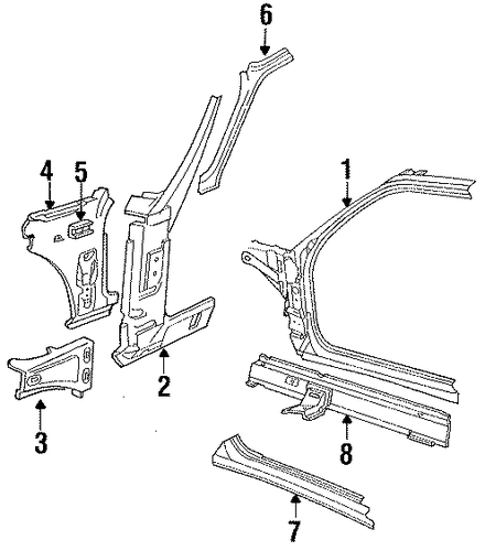 LeBaron HINGE PILLAR