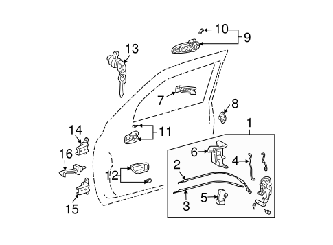 BODY/LOCK & HARDWARE for 2006 Toyota Tundra #3