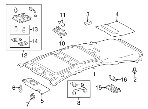 BODY/INTERIOR TRIM - ROOF for 2012 Toyota Prius V #1
