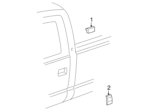 C3500 Pickup EXTERIOR TRIM - CAB 3