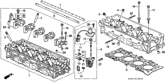 ENGINE/CYLINDER HEAD (2) for 1997 Honda ACCORD SEDAN #1