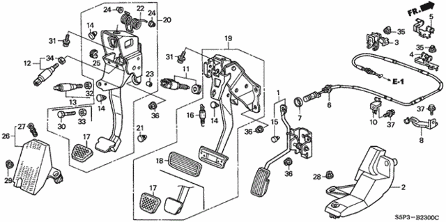 Pedal for 2004 Honda Civic #1