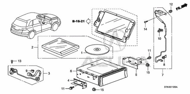 Navigation System for 2008 Acura RDX #0