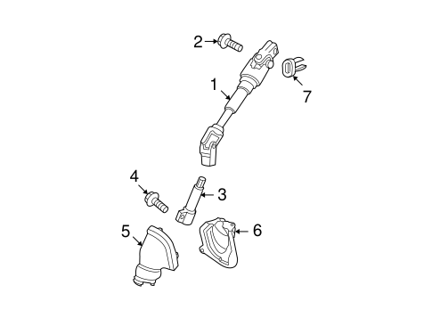 STEERING/SHAFT & INTERNAL COMPONENTS for 2007 Scion tC #1