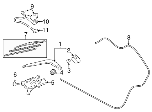 BODY/WIPER & WASHER COMPONENTS for 2016 Toyota Yaris #1