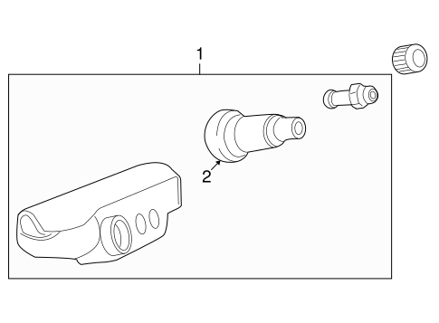 H2 TIRE PRESSURE MONITOR COMPONENTS