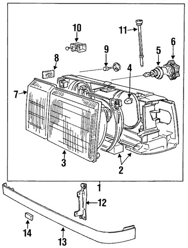 940 BULBS - CHASSIS