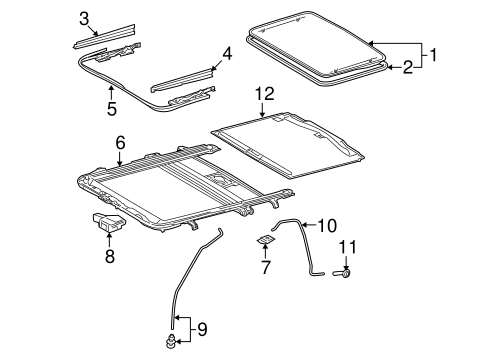 BODY/SUNROOF for 2011 Toyota 4Runner #1