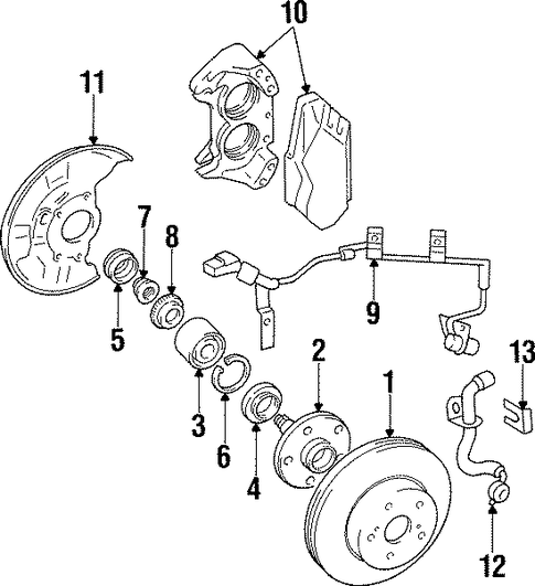 BRAKES/ANTI-LOCK BRAKES for 1996 Toyota Supra #2