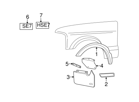 Discovery EXTERIOR TRIM - FENDER