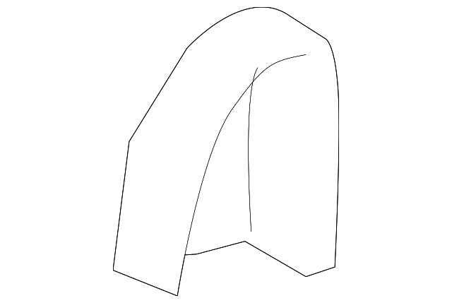 12795663 Деталь LOWER COVER, LEFT