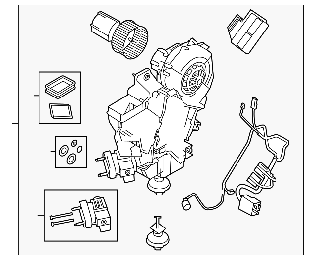 LR063967 Деталь AC & HEATER ASSY