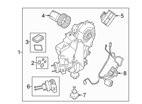 Discovery Sport EVAPORATOR & HEATER COMPONENTS 2