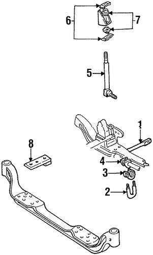 K3500 Pickup STABILIZER BAR & COMPONENTS