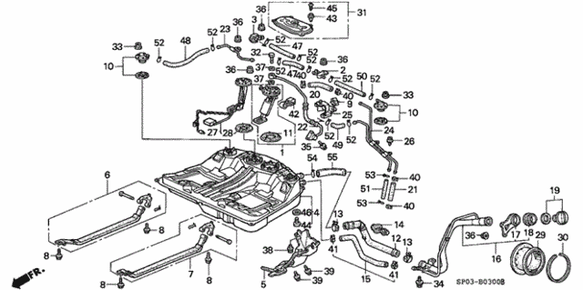 Fuel Tank for 1994 Acura Legend #0