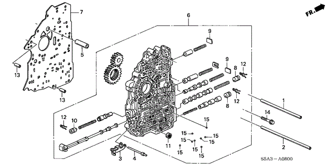 Transmission - Automatic/AT Main Valve Body for 2003 Honda CIVIC SEDAN #1