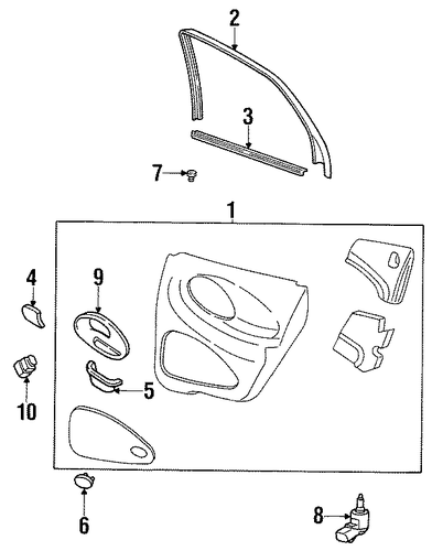 Sable INTERIOR TRIM - REAR DOOR