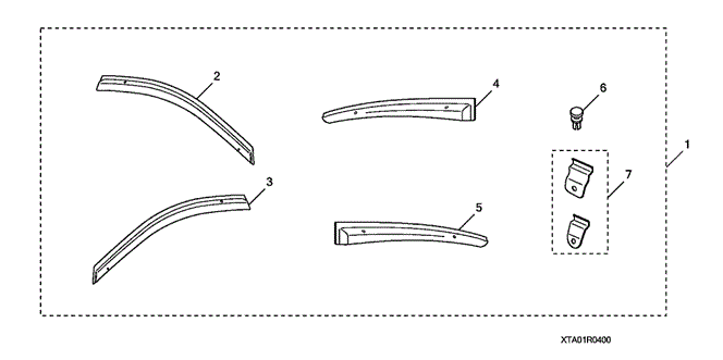 ACCESSORIES/DOOR VISOR for 2009 Honda ACCORD SEDAN #1