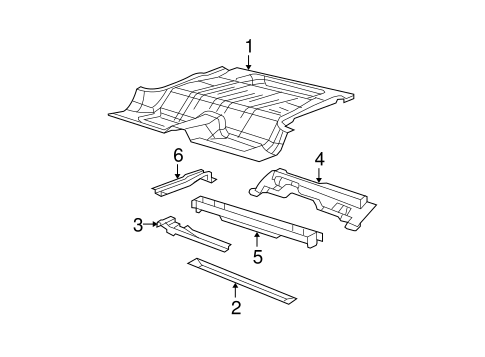 Wrangler REAR FLOOR & RAILS