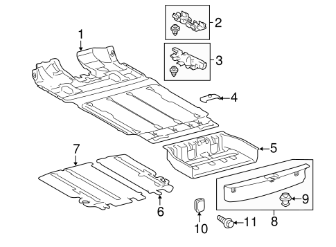BODY/INTERIOR TRIM - REAR BODY for 2011 Toyota Sienna #1
