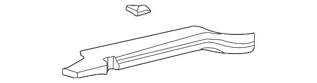 24415832 Деталь QTR GLASS TRIM, LEFT