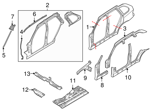 Floor for 2001 BMW X5 #0