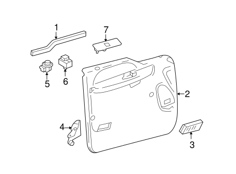 F-250 Super Duty INTERIOR TRIM - FRONT DOOR 2