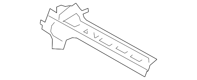 DT1Z61513A09A Деталь ROOF RAIL, LEFT
