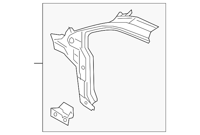 DT1Z-6102504-C Деталь PILLAR REINF, RIGHT