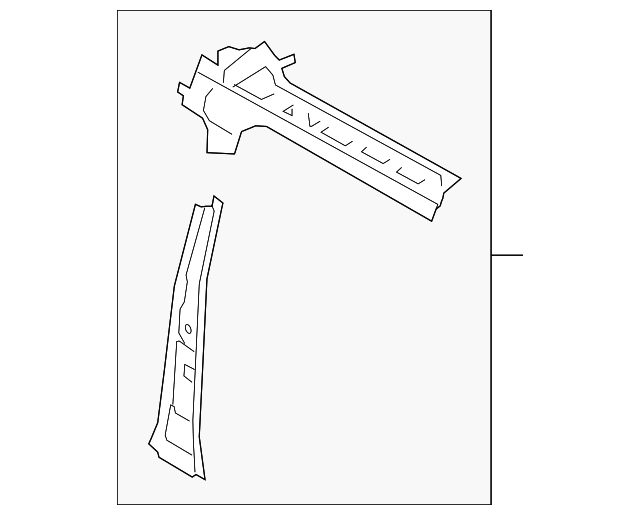 DT1Z61513A30D Деталь INNER CENTER PLR, RIGHT