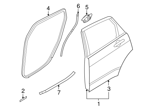 Body/Door & Components for 2009 Ford Focus #1