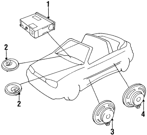 Sound System for 1999 Volkswagen Cabrio #0