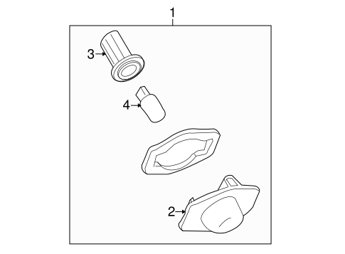 ELECTRICAL/LICENSE LAMPS for 2012 Scion xD #1