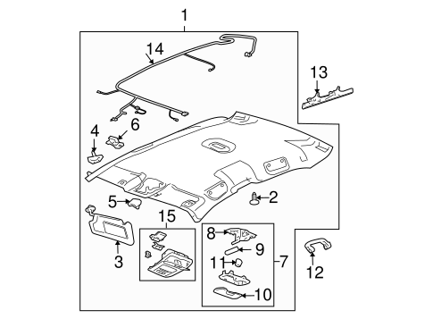 Impala Limited INTERIOR TRIM - ROOF