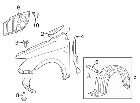 BODY/FENDER & COMPONENTS for 2015 Scion tC #1