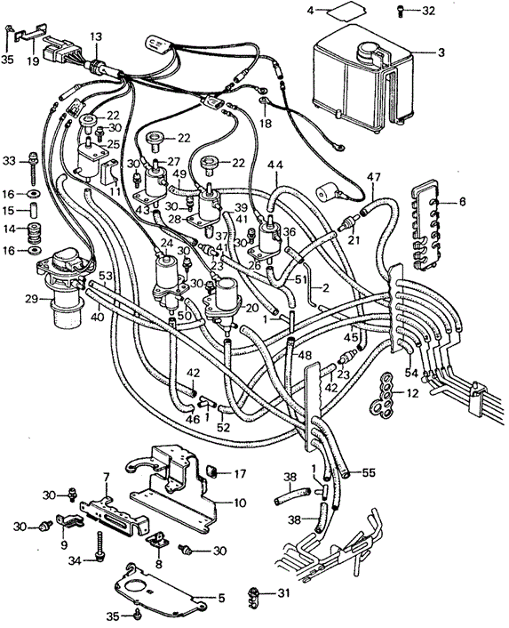 ENGINE/CONTROL VALVE ('82-'83) for 1982 Honda CIVIC SEDAN #1