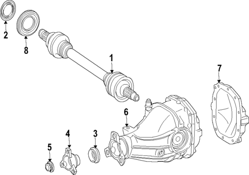 Rear Axle for 2017 Mercedes-Benz GLC 43 AMG® #0
