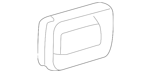 11515172 Деталь INNER PANEL HOLE COVER, LEFT