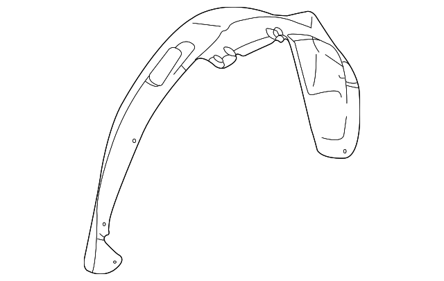 15828911 Деталь WHEELHOUSE LINER, LEFT