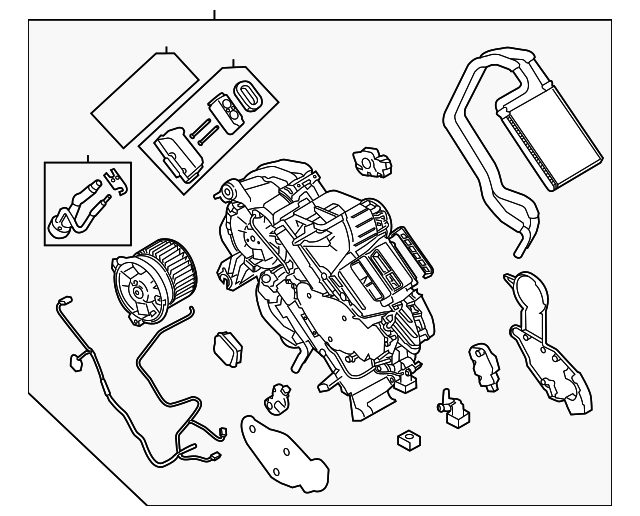 LR035657 Деталь AC & HEATER ASSY