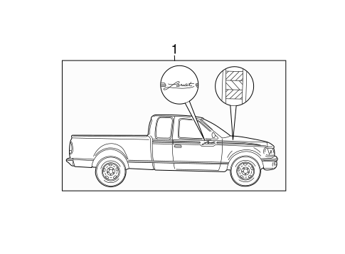 Body/Stripe Tape for 2003 Ford F-150 #6