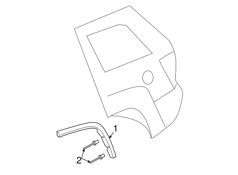 Grand Cherokee EXTERIOR TRIM - QUARTER PANEL