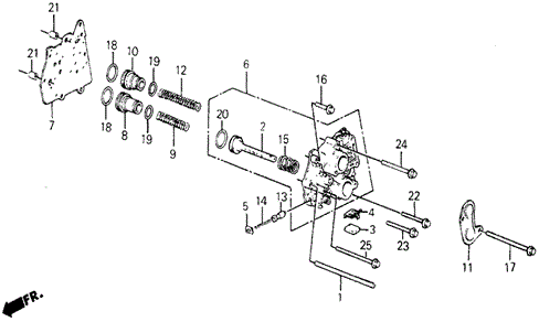 TRANSMISSION - AUTOMATIC/3AT SERVO BODY for 1985 Honda CIVIC 5-DOOR #1