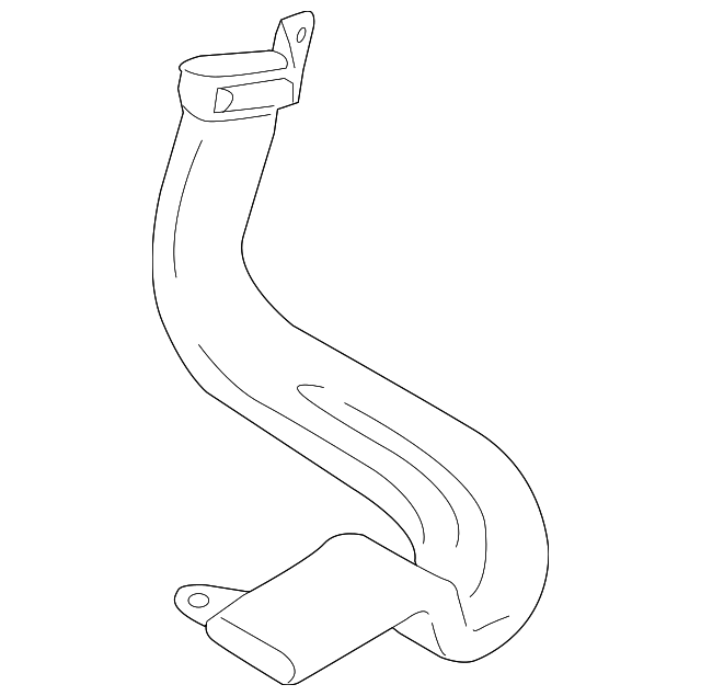 8S4Z-18C420-BA Деталь FLOOR DUCT, LEFT
