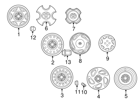 FRONT SUSPENSION/WHEELS for 2002 Toyota Corolla #1