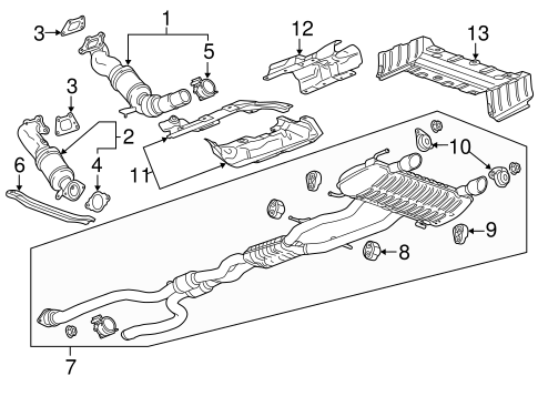 Exhaust System/Exhaust Manifold for 2018 Cadillac CTS #1